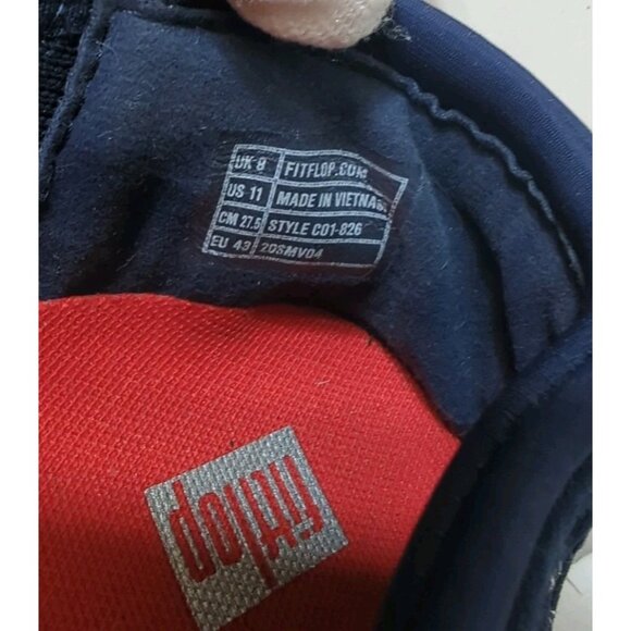 FitFlop Stripknit Ballerina Woven Slip On Trainers Size 11 - Picture 4 of 9